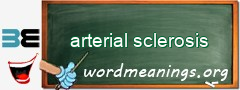 WordMeaning blackboard for arterial sclerosis